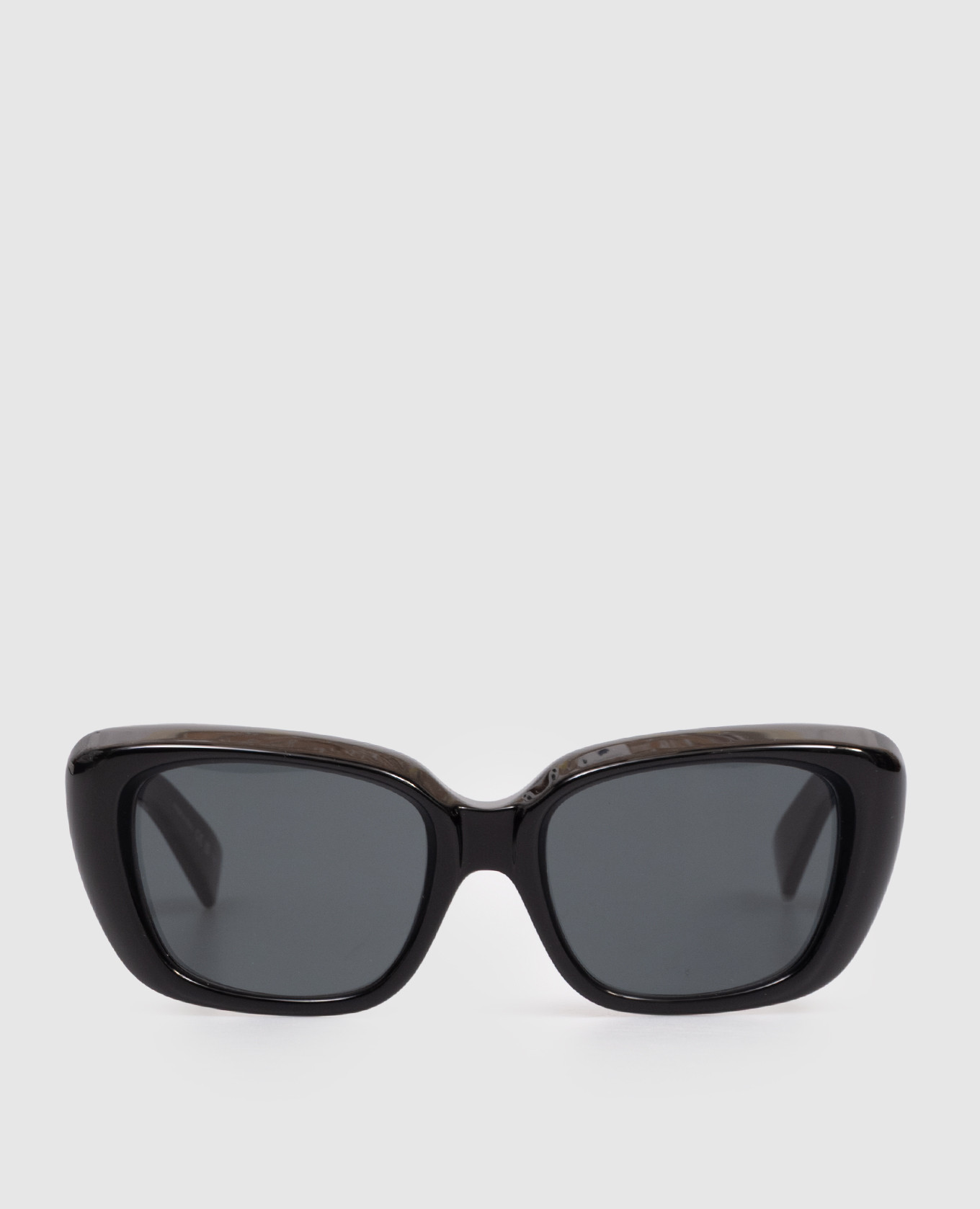 Black sunglasses with logo print
