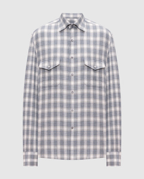 Stefano Ricci Gray checkered shirt MC008439BN3231
