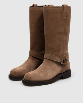 Brunello Cucinelli Brown suede boots MZSFG3408