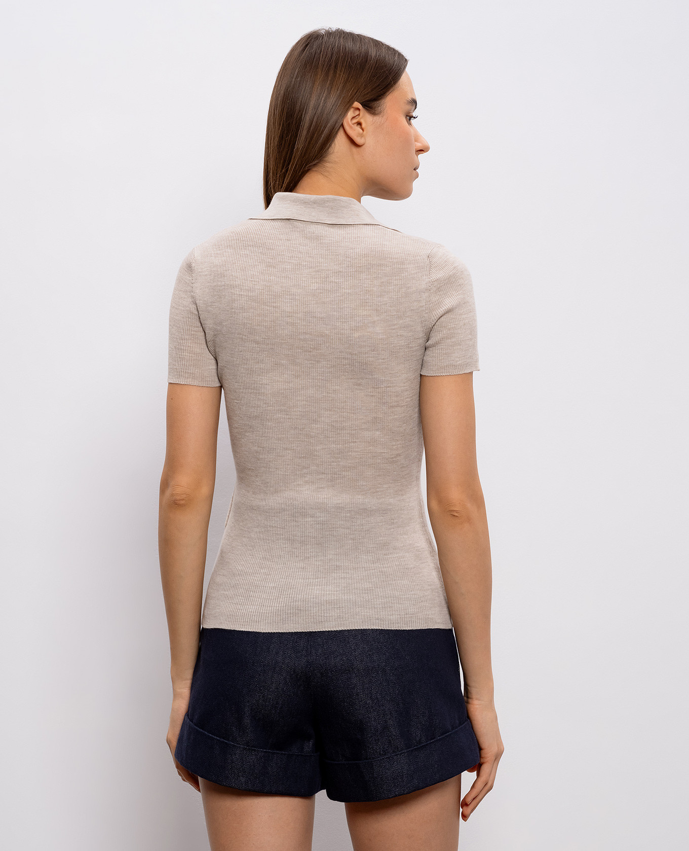 

ALBERO beige ribbed wool top Max Mara
