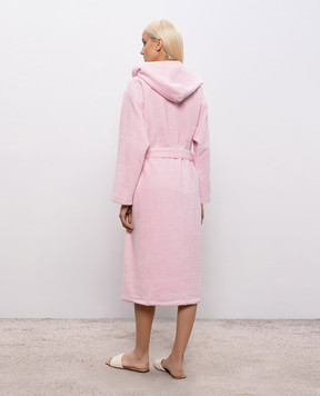 Symbol Home Pink terry robe with hood BAMBOOSPONGEBATHROBE