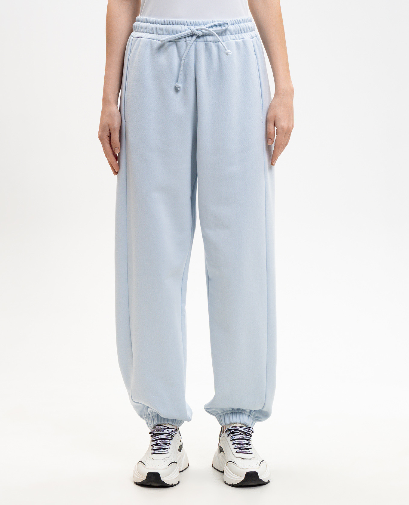 

Blue joggers with monogram embroidery Dolce&Gabbana, Light blue