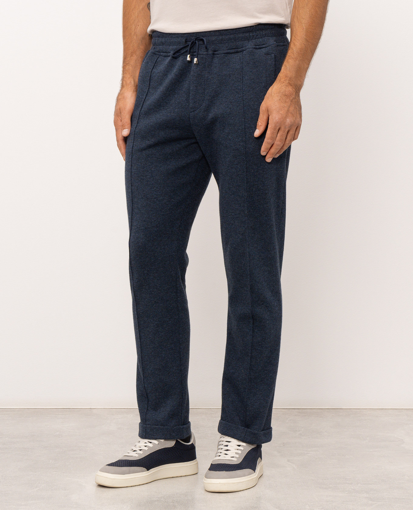 Blue pants with lapels Doriani Cashmere 2