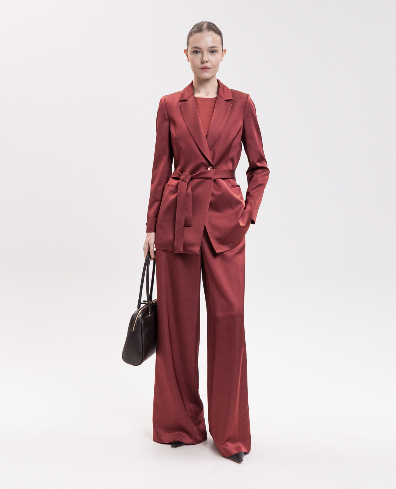 Red top with monil chain Peserico 2
