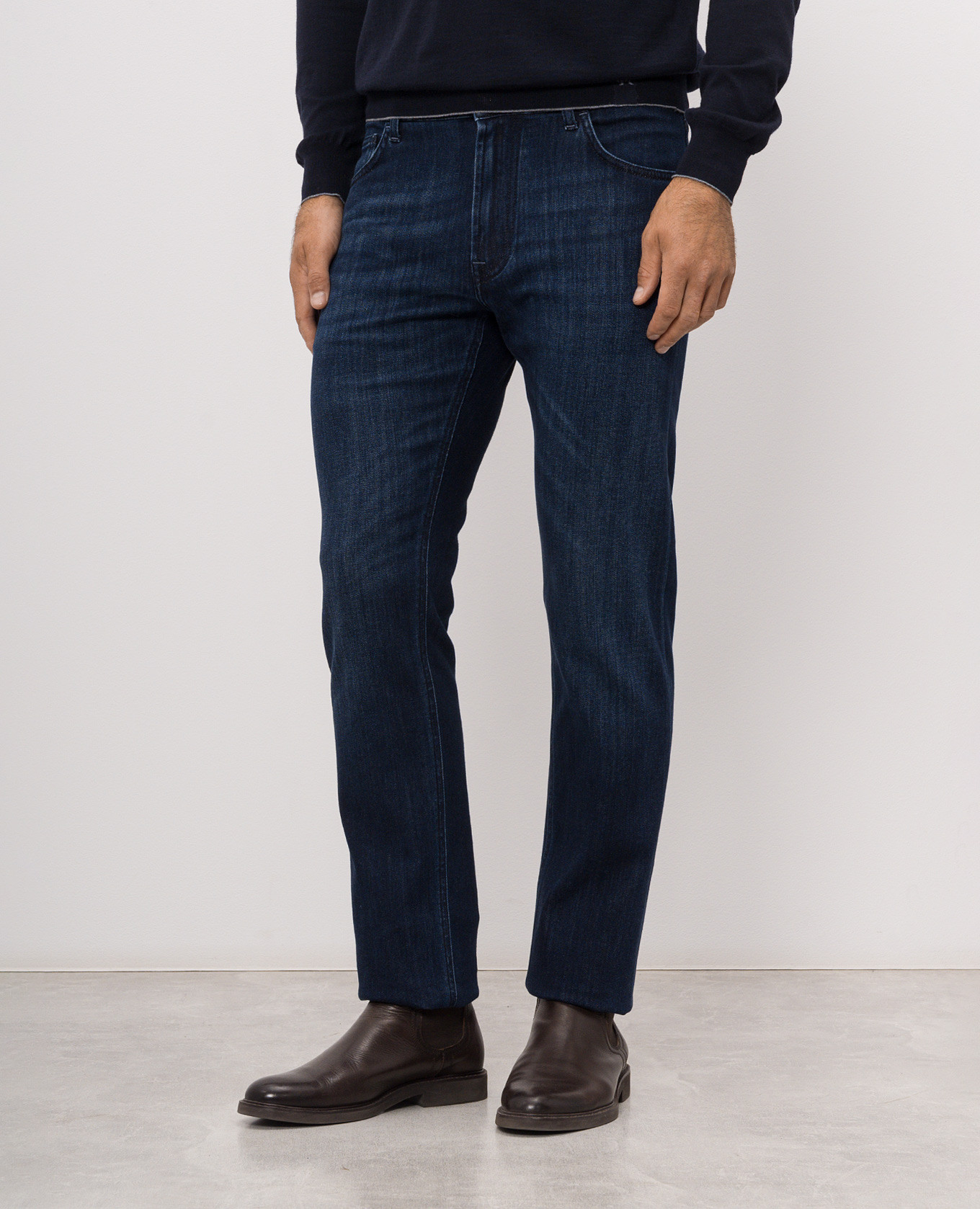 Blue jeans with a worn effect Stefano Ricci 3