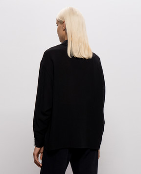 Twinset Black shirt with wool 262TF2071