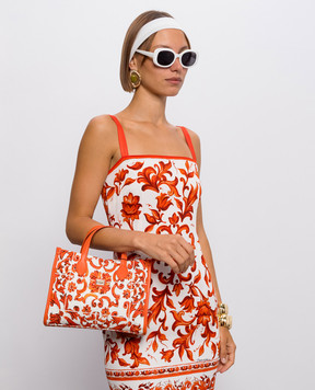 Dolce&Gabbana Children's tote bag with branded print EB0273A7131