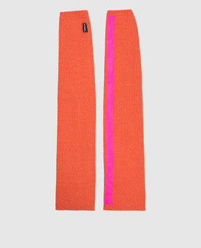 Max & Co Orange mittens-sleeves with wool and cashmere MCLTENORE