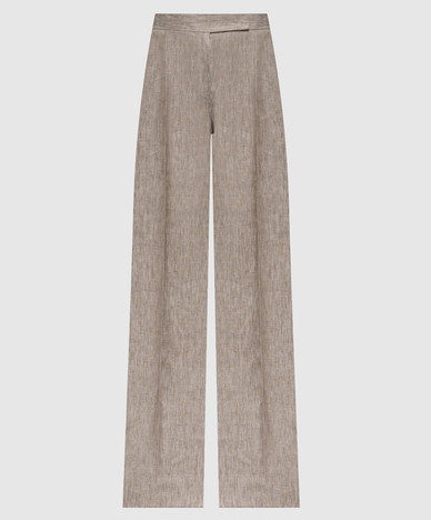 Beige DESERTO linen pants
