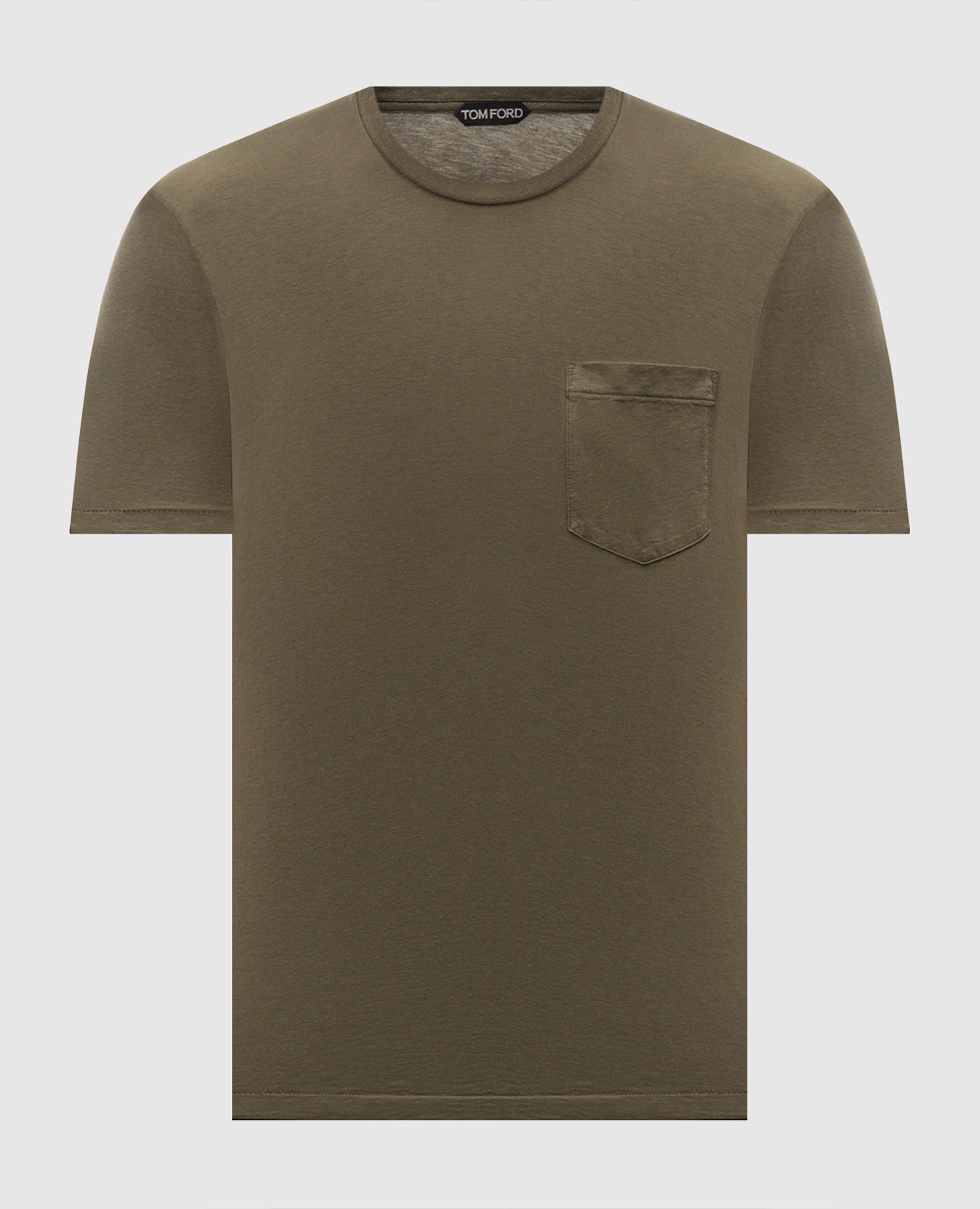 

Khaki T-shirt with silk Tom Ford