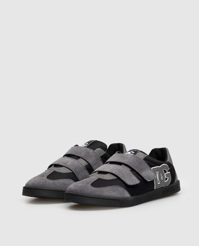 Dolce&Gabbana Children's black combination sneakers DG Original DA5254A42783940