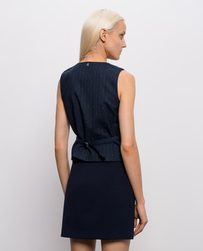 Twinset Blue striped vest 262AP2365