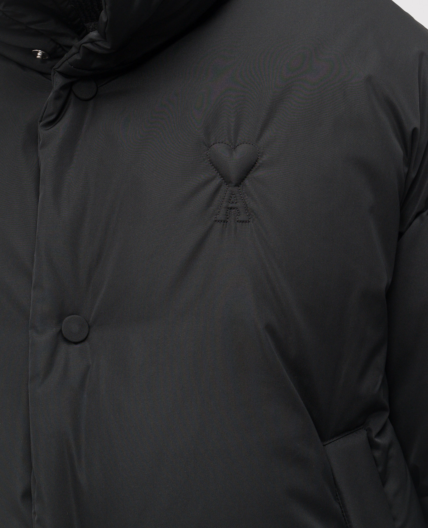 Black down jacket with emblem Ami Paris 5