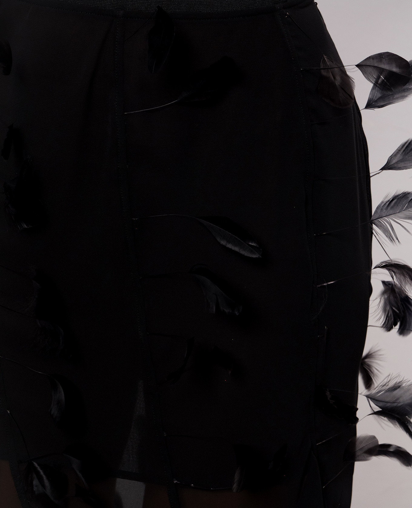 Black skirt with feathers The Attico 5