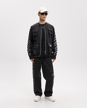 Off-White Black longsleeve Chain Arrow Diagonal 44MAB09CS26J001