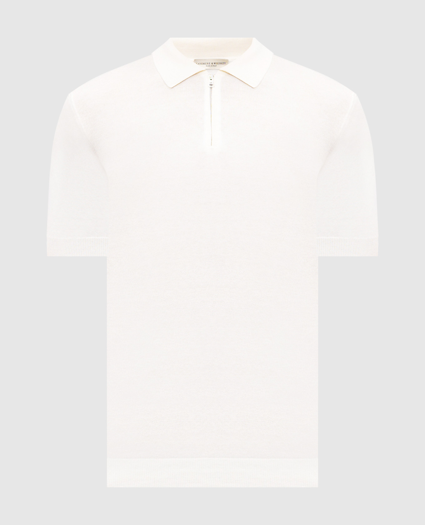 Ivory silk polo