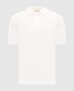 Cashmere&Whiskey Ivory silk polo M54251031