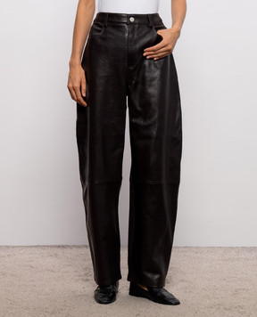 ARMA Brown leather pants Ece 010L26605602
