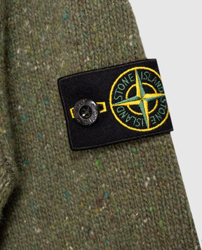 Stone Island Children's green sweater with wool L2S165100005S0M1968