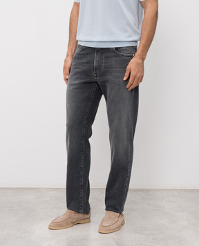 Peserico Gray jeans with a worn effect R54717L71Q04280