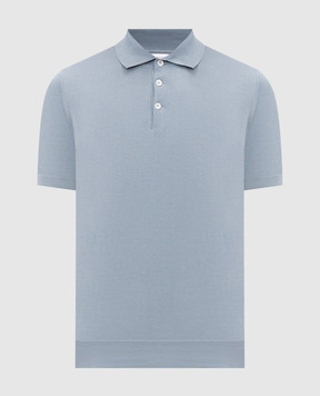 Brunello Cucinelli Blue polo shirt M29800125