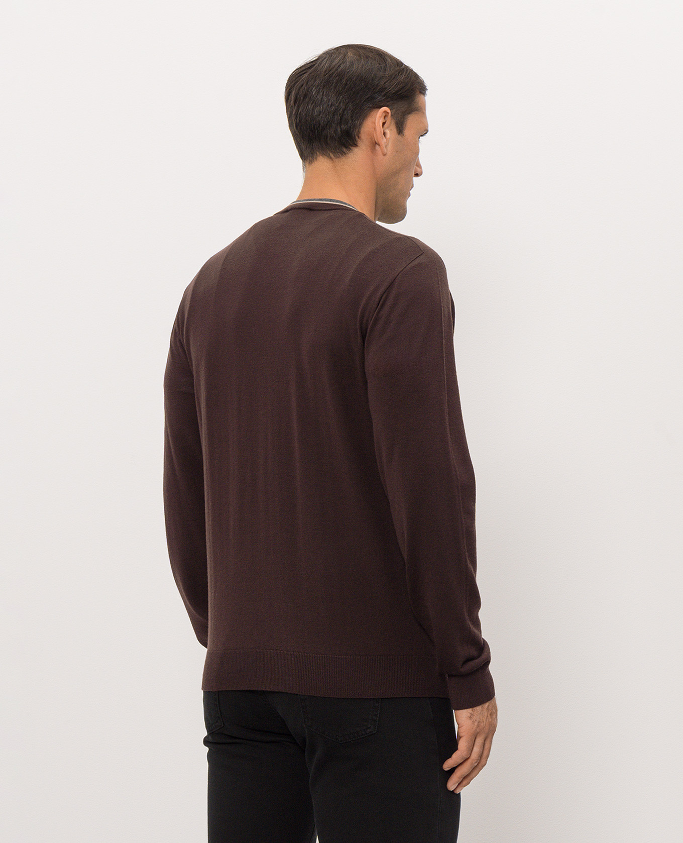 Burgundy cashmere jumper Peserico 4
