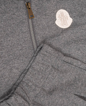 Moncler ENFANT Children's gray suit with wool L29548M0000589B0Y