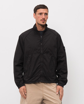 Stone Island Black jacket with logo patch L1S156100044S0003