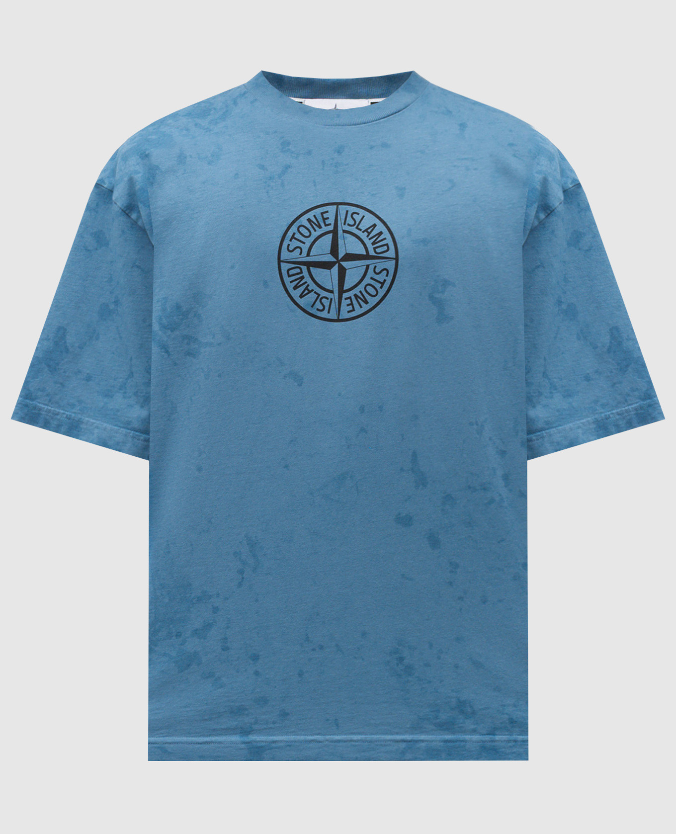 

Blue T-shirt with print Stone Island, Light blue