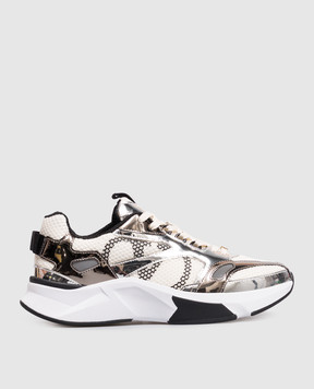 Valentino Ivory metallic sneakers 9W2S0PU6FDA