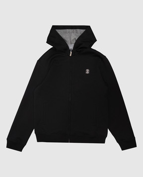 Brunello Cucinelli Children's black sports jacket BM831E517B