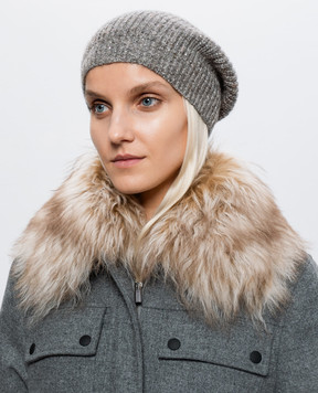 Peserico Gray alpaca and silk hat S36228F05B9202