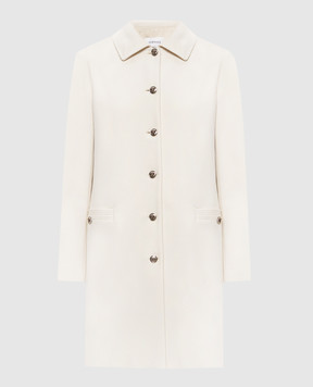 Versace Ivory wool coat 10268901A12326