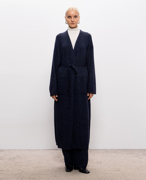 Fabiana Filippi Blue elongated cardigan with wool MAD216F088M258