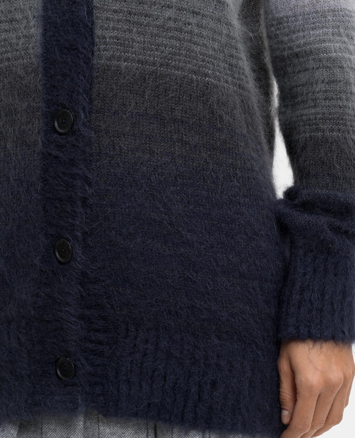 

Grey wool cardigan with print Off-White