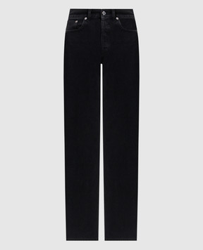Off-White Black jeans with logo patch 2FM00582B
