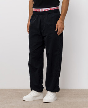 Versace Black joggers with branded pattern 10259381A18675