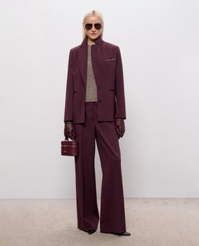 Peserico Burgundy wool pants P0483503464