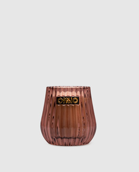 Onno Eclectic candle with Precious Oud scent in a glass candle holder ONECCAPO