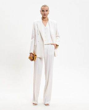 Max Mara MSTGREMBO white double-breasted wool jacket MSTGREMBO