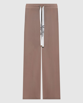 Max Mara Beige BALI sweatpants with logo SMMBALI