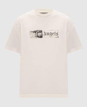 Palm Angels Ivory T-shirt with print PAMAA001JR005