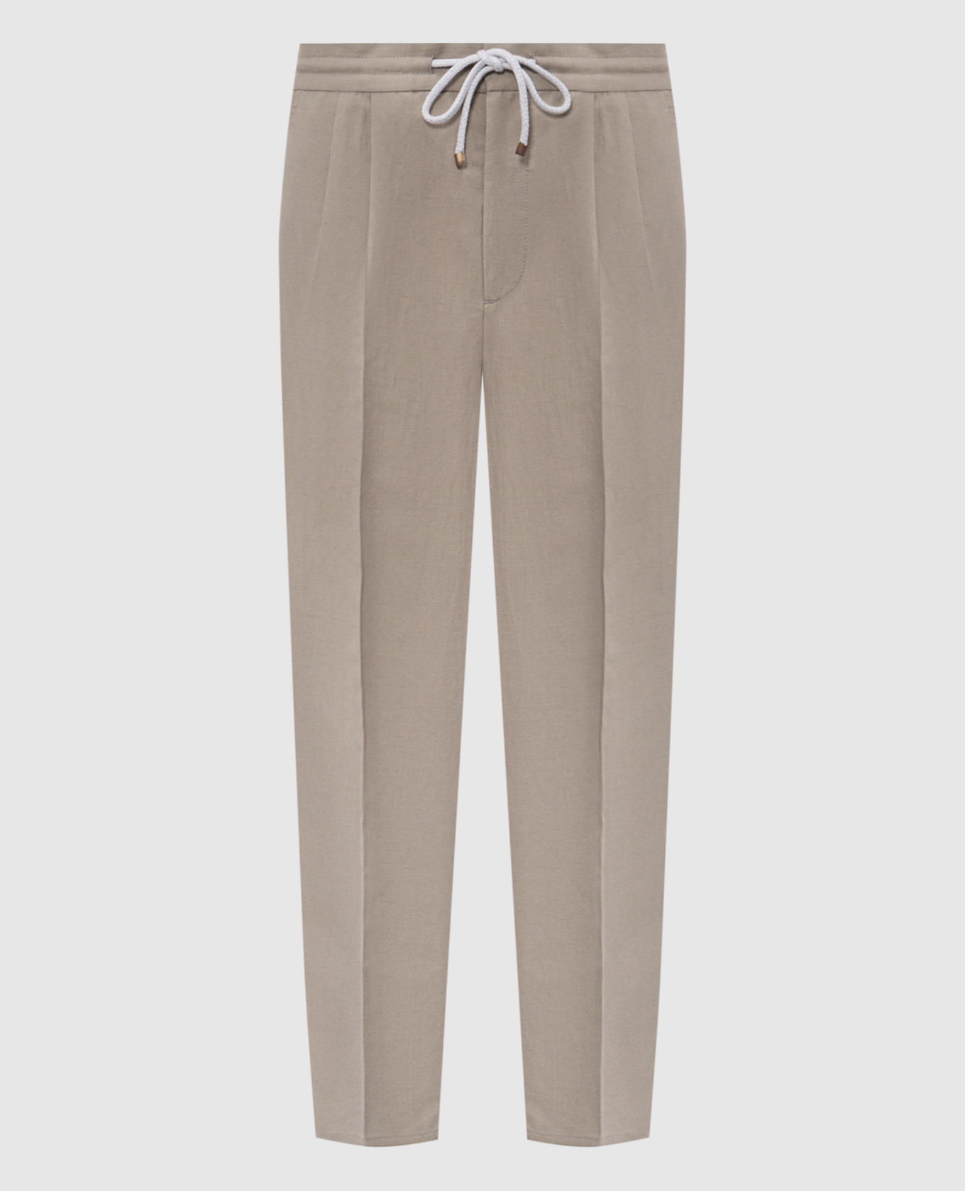 Khaki linen pants