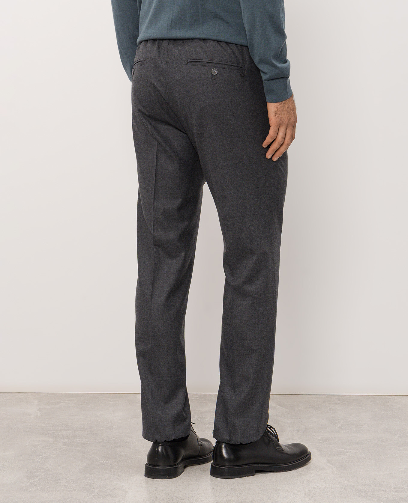 Gray wool pants Stefano Ricci 4