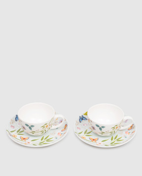 Geminiano Cozzi 1765 Incanto di Primavera porcelain coffee set 4 pcs in a gift box LGCFL069065LGCFL059064