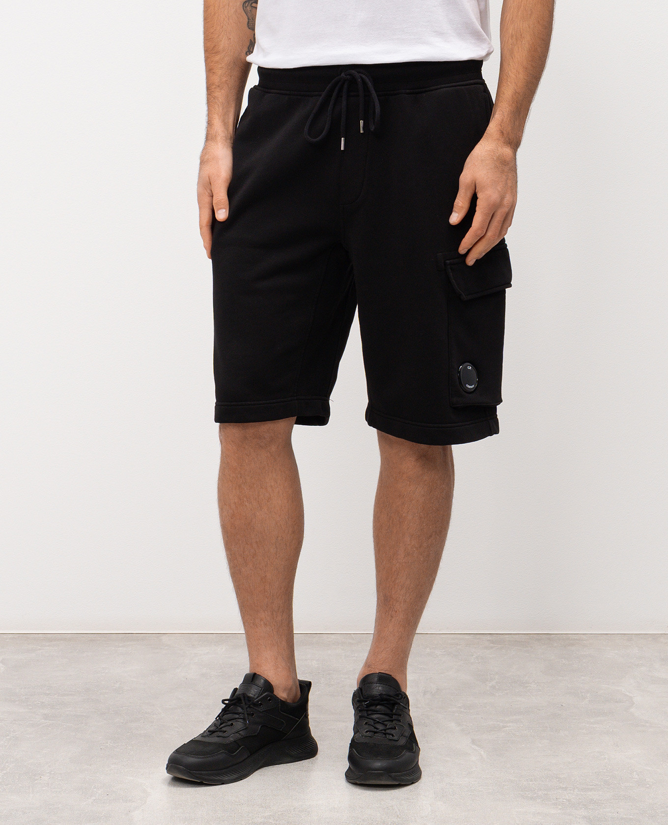 

Black shorts with logo C.P. Company