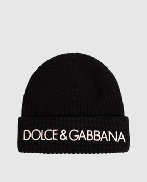 Dolce&Gabbana Black wool and cashmere hat GX65KZJGMM5