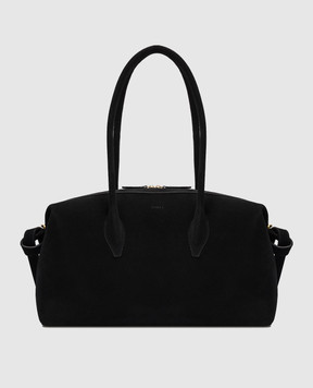 YUZEFI Black suede bag BRIOCHE BRIOCHEDUFFLE