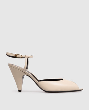 Sergio Rossi Beige leather Beak sandals B13190MMVN13