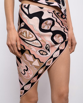 PUCCI Pink printed silk scarf 6HGB416HC11